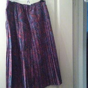 Vibrant Paisley A-Line Skirt